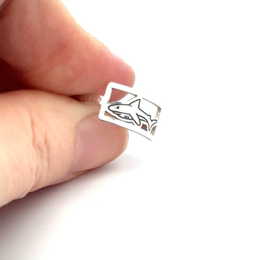 Sterling Silver Shark Ring