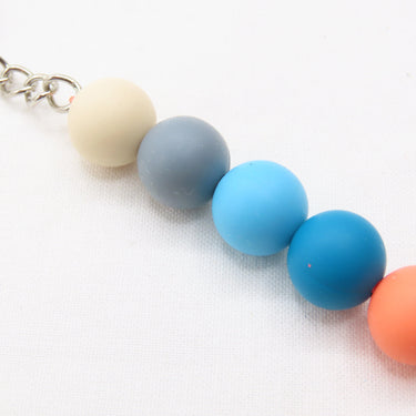 Blue/Orange Tooth Keychain