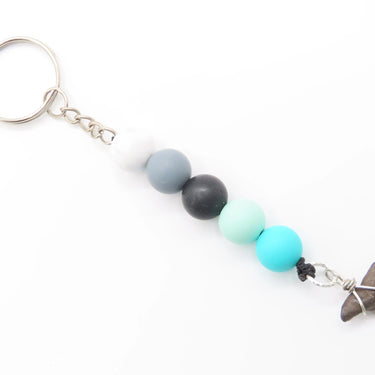 Blue Shark Tooth Keychain