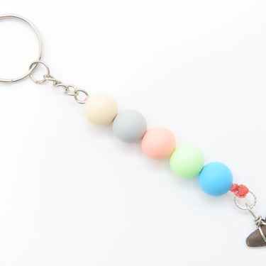 BLue/Green/Pink Shark Tooth Keychain