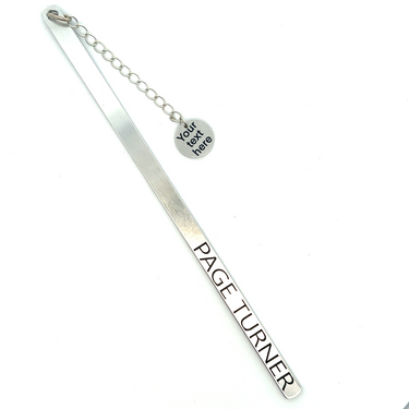 “Page Turner” Aluminum Bookmark with Personalized Tassel