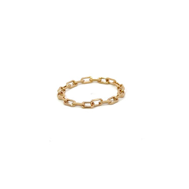 14k Gold Filled Paperclip Chain Ring