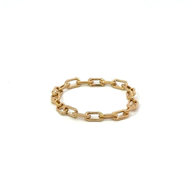 14k Gold Filled Paperclip Chain Ring