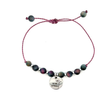 Personalized Purple Multi Tiger’s Eye Bracelet/Anklet