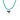 Dark Turquoise Colored Beaded Shark Tooth Necklace