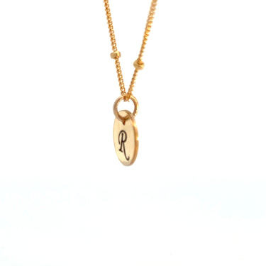 14k Gold Filled Mini Circle Tag Necklace