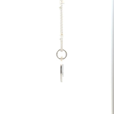 Stealing Silver Mini Personalized Circle Tag Necklace