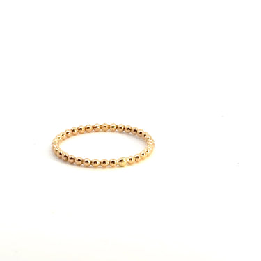 14k Gold Filled Beaded Stacking Ring