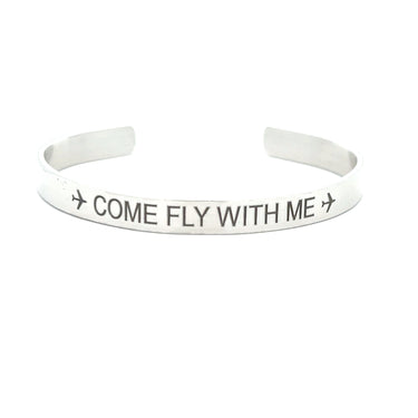 Personalized Aluminum Bangle Bracelet