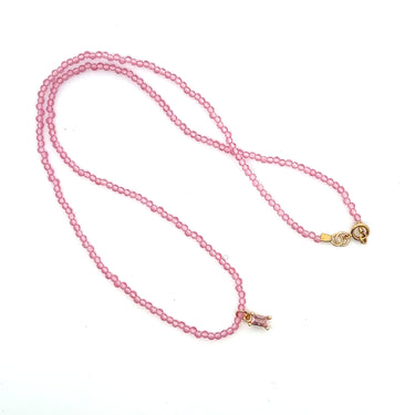 Dainty Pale Pink Crystal Necklace